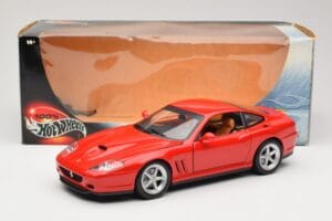 Ferrari 575M Maranello Punane Hot Wheels 1:18 54937 Metall - pilt 8/8