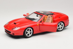 Ferrari 575M Superamerica Punane Hot Wheels 1:18 J2858 Metall - pilt 2/8