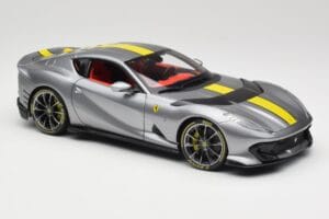 Ferrari 812 Competizione Grigio Coburn Bburago 1:18 18-01647 Metall - pilt 6/8