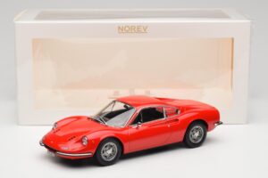 Ferrari Dino 246 GT Punane Norev 1:18 187800 Metall - pilt 6/6