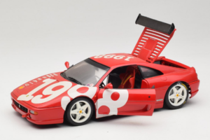 Ferrari F355 Berlinetta Punane valgete ratastega UT Models 1:18 180074020-P2 Metall - pilt 2/8