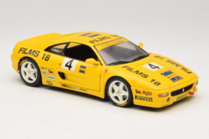 Ferrari F355 Coupe Films 18 #4 Reoloffs / Ansembourg Kollane UT Models 1:18 180074021-Y1 Metall - pilt 6/8