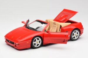 Ferrari F355 Spider Punane Hot Wheels 1:18 25733 Metall - pilt 2/8