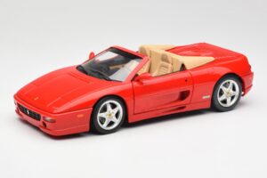 Ferrari F355 Spider Punane Hot Wheels 1:18 25733 Metall
