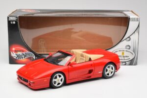 Ferrari F355 Spider Punane Hot Wheels 1:18 25733 Metall - pilt 8/8