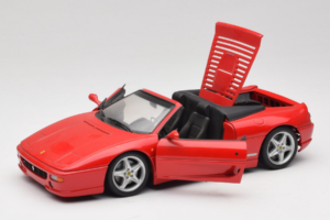 Ferrari F355 Spider Punane UT Models 1:18 180074030-P1 Metall - pilt 2/7