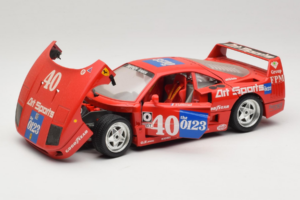 Ferrari F40 #40 J-P. Jabouille / O. Grouillard Art Sports 1987 Bburago 1:18 3332-A1 Metall - pilt 2/8