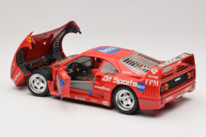 Ferrari F40 #40 J-P. Jabouille / O. Grouillard Art Sports 1987 Bburago 1:18 3332-A1 Metall - pilt 5/8