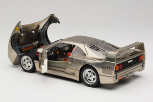 Ferrari F40 Dark Chrome Silver Kroymans Piiratud Väljaanne Bburago 1:18 3032-C2 Metall - pilt 5/8