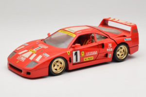 Ferrari F40 Evoluzione #1 Pirelli Punane 1992 Bburago 1:18 3042-P1 Metall