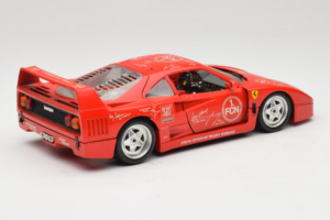 Ferrari F40 Evoluzione FC Nürnberg Special Edition Punane Bburago 1:18 3042-FCN Metall - pilt 3/8