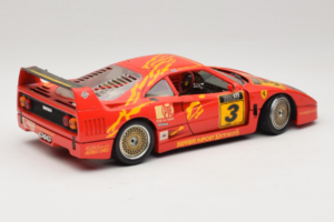 Ferrari F40 #3 F. Kroymans Ferrari Imports Kroymans BBS Wheels Punane 1987 Bburago 1:18 3032-H1 Metall - pilt 3/8