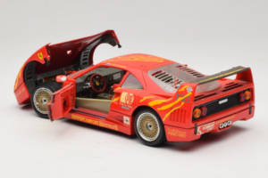 Ferrari F40 #3 F. Kroymans Ferrari Imports Kroymans BBS Wheels Punane 1987 Bburago 1:18 3032-H1 Metall - pilt 5/8