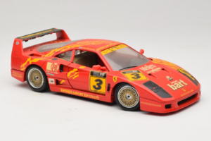 Ferrari F40 #3 F. Kroymans Ferrari Imports Kroymans BBS Wheels Punane 1987 Bburago 1:18 3032-H1 Metall - pilt 6/8