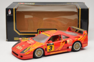 Ferrari F40 #3 F. Kroymans Ferrari Imports Kroymans BBS Wheels Punane 1987 Bburago 1:18 3032-H1 Metall - pilt 8/8