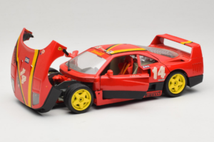 Ferrari F40 Evoluzione #14 L. Dalla Noce H&R Punane Kollaste Ratastega 1992 Bburago 1:18 3042-H1 Metall - pilt 2/8