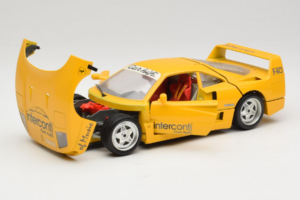 Ferrari F40 Interconti Car HiFi Kollane Bburago 1:18 3032-I1 Metall - pilt 2/8