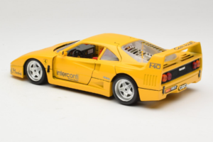Ferrari F40 Interconti Car HiFi Kollane Bburago 1:18 3032-I1 Metall - pilt 7/8