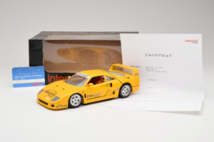 Ferrari F40 Interconti Car HiFi Kollane Bburago 1:18 3032-I1 Metall - pilt 8/8
