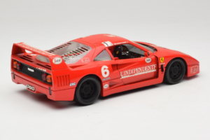 Ferrari F40 #6 V. Colombo L'Indipendente Punane 1987 Bburago 1:18 3032-L1 Metall - pilt 3/8