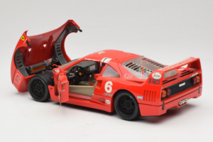 Ferrari F40 #6 V. Colombo L'Indipendente Punane 1987 Bburago 1:18 3032-L1 Metall - pilt 5/8