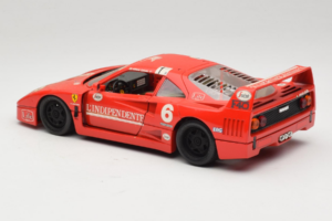 Ferrari F40 #6 V. Colombo L'Indipendente Punane 1987 Bburago 1:18 3032-L1 Metall - pilt 7/8