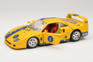 Ferrari F40 #1 Kollane Bauer Piiratud Väljaanne 100 tk Bburago 1:18 BSR001 Metall - pilt 2/8