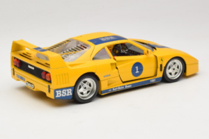 Ferrari F40 #1 Kollane Bauer Piiratud Väljaanne 100 tk Bburago 1:18 BSR001 Metall - pilt 3/8