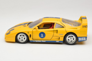 Ferrari F40 #1 Kollane Bauer Piiratud Väljaanne 100 tk Bburago 1:18 BSR001 Metall - pilt 4/8