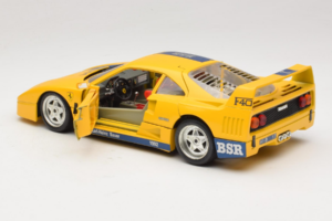 Ferrari F40 #1 Kollane Bauer Piiratud Väljaanne 100 tk Bburago 1:18 BSR001 Metall - pilt 5/8