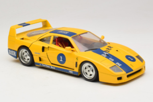 Ferrari F40 #1 Kollane Bauer Piiratud Väljaanne 100 tk Bburago 1:18 BSR001 Metall - pilt 6/8