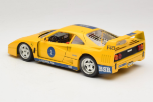 Ferrari F40 #1 Kollane Bauer Piiratud Väljaanne 100 tk Bburago 1:18 BSR001 Metall - pilt 7/8