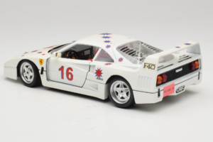 Ferrari F40 #16 Borsenmodells Valge Limited Edition 333 pcs 1987 Bburago 1:18 3332-W1 Metall - pilt 7/8