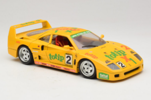 Ferrari F40 Totip Jolly Club #2 Kollane Bburago 1:18 3332-Y1 Metall - pilt 6/8