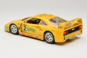 Ferrari F40 Totip Jolly Club #2 Kollane Bburago 1:18 3332-Y1 Metall - pilt 7/8