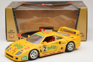Ferrari F40 Totip Jolly Club #2 Kollane Bburago 1:18 3332-Y1 Metall - pilt 8/8