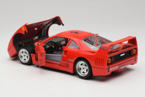 Ferrari F40 #8 Bevro International Punane 1987 Bburago 1:18 3332-P3 Metall - pilt 5/8