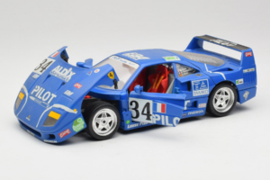 Ferrari F40 #34 M. Ferte / Thavenin / Palau Pilot Sinine 1987 Bburago 1:18 3032-B1 Metall - pilt 2/8