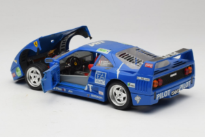 Ferrari F40 #34 M. Ferte / Thavenin / Palau Pilot Sinine 1987 Bburago 1:18 3032-B1 Metall - pilt 5/8