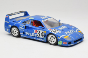 Ferrari F40 #34 M. Ferte / Thavenin / Palau Pilot Sinine 1987 Bburago 1:18 3032-B1 Metall - pilt 6/8