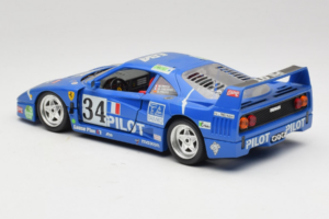 Ferrari F40 #34 M. Ferte / Thavenin / Palau Pilot Sinine 1987 Bburago 1:18 3032-B1 Metall - pilt 7/8