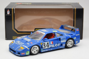 Ferrari F40 #34 M. Ferte / Thavenin / Palau Pilot Sinine 1987 Bburago 1:18 3032-B1 Metall - pilt 8/8