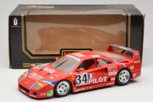 Ferrari F40 LM Pilot #34 Ferte / Thavenin / Palau 24 Hours of Le Mans 1995 Punane Bburago 1:18 3032-P3 Metall - pilt 8/8