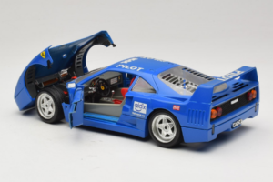 Ferrari F40 Pilot #56 Sinine Bburago 1:18 3332-BL1 Metall - pilt 5/8