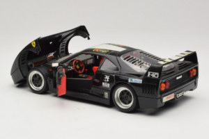 Ferrari F40 Pirelli Agip #1 Must Bburago 1:18 3332-B1 Metall - pilt 5/8