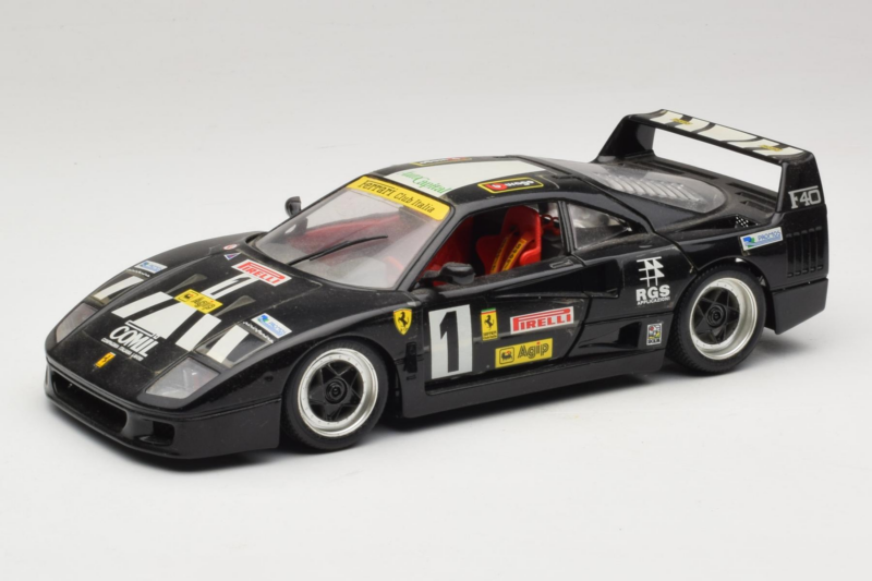 Ferrari F40 Pirelli Agip #1 Must Bburago 1:18 3332-B1 Metall