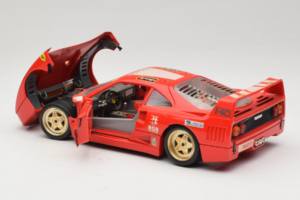 Ferrari F40 Pirelli Agip #1 Ferrari Club Italia Punane Bburago 1:18 3032-P2 Metall - pilt 5/8