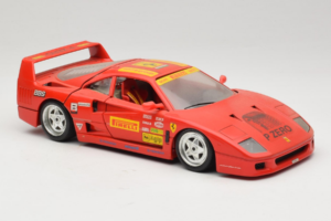 Ferrari F40 Pirelli BBS Punane Bburago 1:18 3032-P4 Metall - pilt 6/8