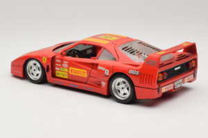 Ferrari F40 Pirelli BBS Punane Bburago 1:18 3032-P4 Metall - pilt 7/8