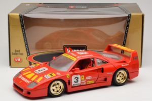 Ferrari F40 #3 Pirelli Punane 1987 Bburago 1:18 3332-P4 Metall - pilt 8/8